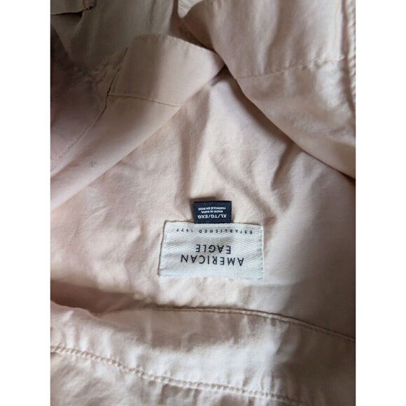 American Eagle Powder Pink Dress Shirt 100% Cotton Button Up XL Dressy Casual - Picture 3 of 8